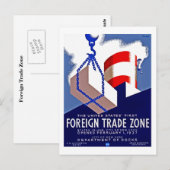 Carte Postale Zone de commerce extérieur (Devant / Derrière)