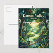 Carte Postale Zone de conservation de la vallée de Danum Malaisi (Devant / Derrière)