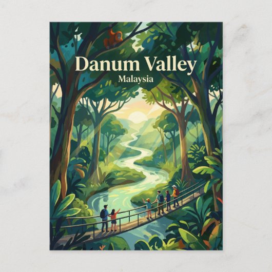 Carte Postale Zone de conservation de la vallée de Danum Malaisi (Devant)