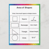 Carte Postale Zone de formes arc-en-ciel (Devant)