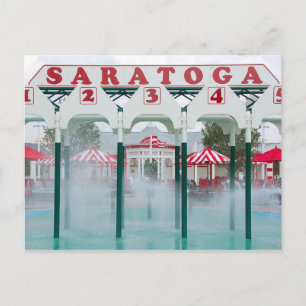 Carte Postale Zone de jeu de la piscine de Saratoga Springs