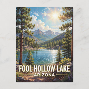 Carte Postale Zone de loisirs du lac Fool Hollow — Arizona