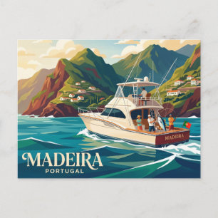Carte Postale Zone de pêche en haute mer de Madère Portugal