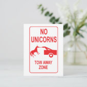 Carte Postale Zone de remorquage Unicorn (Debout devant)