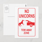 Carte Postale Zone de remorquage Unicorn (Devant / Derrière)