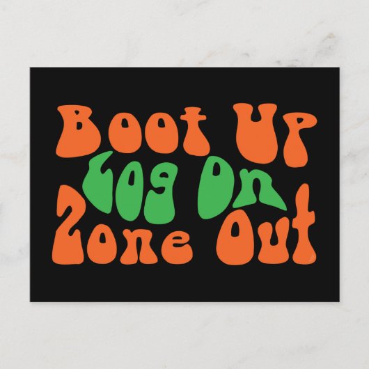 Carte Postale Zone dehors ! (Devant)