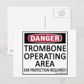 Carte Postale Zone d'exploitation Trombone (Devant / Derrière)