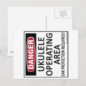 Carte Postale Zone d'exploitation Ukulele (Devant / Derrière)
