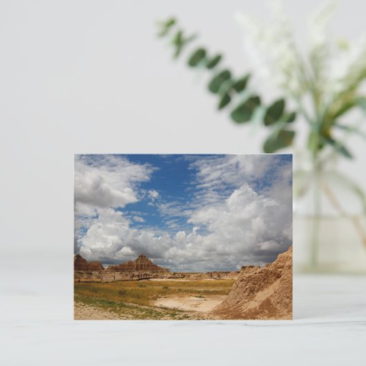 Carte Postale Zone d'exposition fossile, parc national Badlands, (Debout devant)