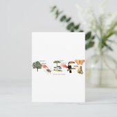 Carte Postale zone du bois tropical projet didactique (Debout devant)