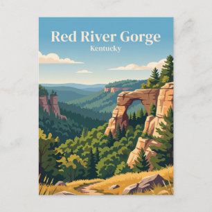 Carte Postale Zone géologique de Red River Gorge aux États-Unis