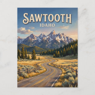 Carte Postale Zone nationale de loisirs de Sawtooth Idaho