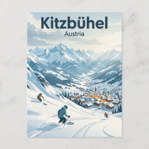 Carte Postale Zone skiable de Kitzbühel Autriche