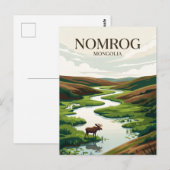 Carte Postale Zone strictement protégée de Nomrog Mongolie (Devant / Derrière)