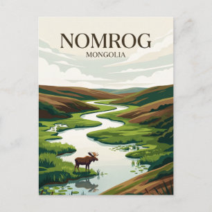 Carte Postale Zone strictement protégée de Nomrog Mongolie