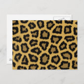Carte Postale Zones de léopard africain (Devant / Derrière)