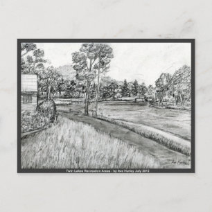 Carte Postale Zones de loisirs des lacs jumeaux ~ NoWest Pennsyl