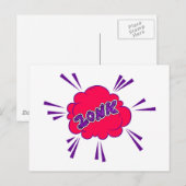 Carte Postale Zonk Comic (Devant / Derrière)