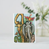Carte Postale Zoo Animaux (Debout devant)
