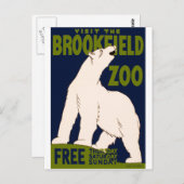 Carte Postale Zoo de Brookfield (Devant / Derrière)