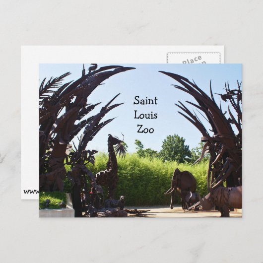 Carte Postale Zoo Saint-Louis (Devant / Derrière)