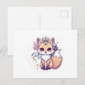 Carte Postale Zorro Mágico — Mini Animal Astral (Devant / Derrière)