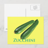 Carte Postale Zucchini Squash (Devant / Derrière)