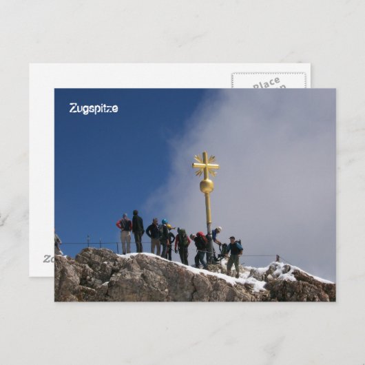 Carte Postale Zugspitze (Devant / Derrière)