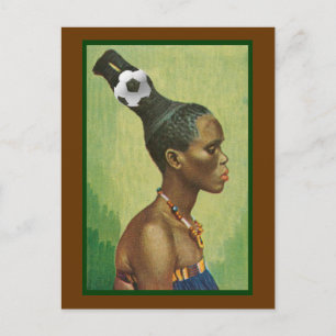 Carte Postale Zulu Hairstyles in 2010 for lovers of soccer