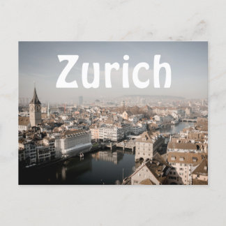 Carte Postale Zurich Skyline