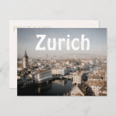 Carte Postale Zurich Skyline (Devant / Derrière)