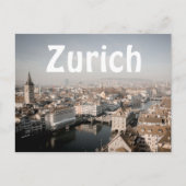 Carte Postale Zurich Skyline (Devant)