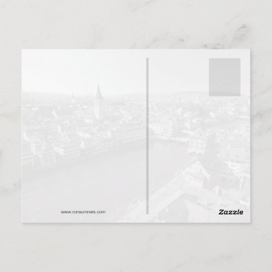 Carte Postale zurich suisse (Dos)