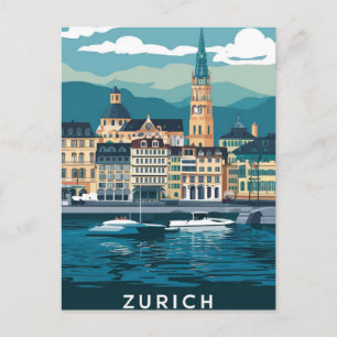 Carte Postale Zurich Suisse