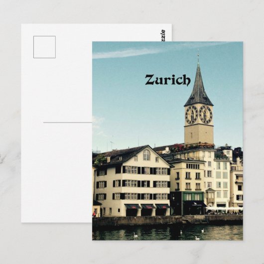 Carte Postale Zurich, Suisse (Devant / Derrière)