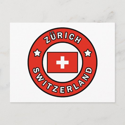 Carte Postale Zürich Suisse (Devant)