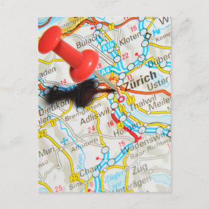 Carte Postale Zürich, Suisse