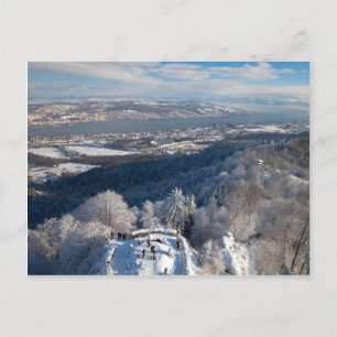 Carte Postale Zurich Suisse Hiver