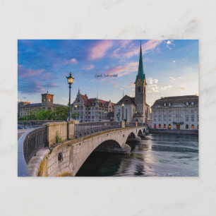 Carte Postale Zurich, Suisse photo pittoresque,