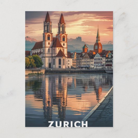 Carte Postale Zurich Suisse Travel (Devant)