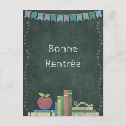 Carte Postale Zurück zur Schule | Bonne Rentrée (Devant)