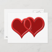 Carte Postale Zwei Herzen deux coeurs (Devant / Derrière)