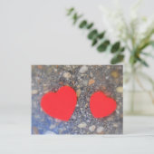 Carte Postale zwei Herzen deux coeurs (Debout devant)