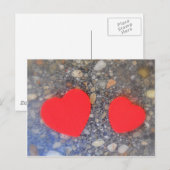 Carte Postale zwei Herzen deux coeurs (Devant / Derrière)