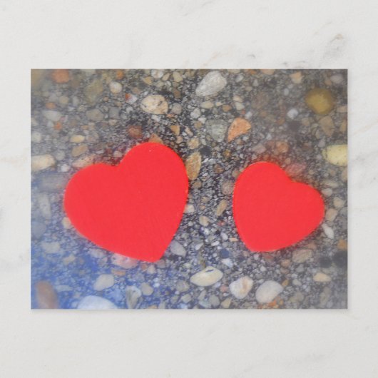 Carte Postale zwei Herzen deux coeurs (Devant)
