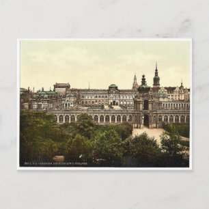 Carte Postale Zwinger et le Théâtre, Altstadt, Dresde, Saxe