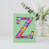 Carte Postale Zz Monogramme éclairé (Debout devant)