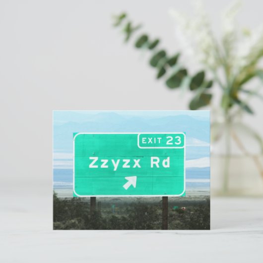 Carte Postale Zzyzx Rd.Exit (Debout devant)