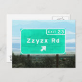 Carte Postale Zzyzx Rd.Exit (Devant / Derrière)