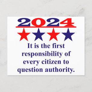 Carte PostaleC'Est La Première Responsabilité - Po